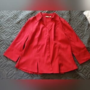 Cato Vibrant Red Blouse